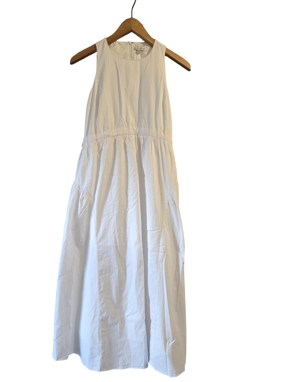 Moon River White Sleeveless Maxi Dress